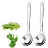 Cactus Peeler Spoon, Stainless Steel Rice Meat Dumplings Spoon Squeezing Meatball  Spoon Kitchen Tools, Stainless Steel Nopales Peeler