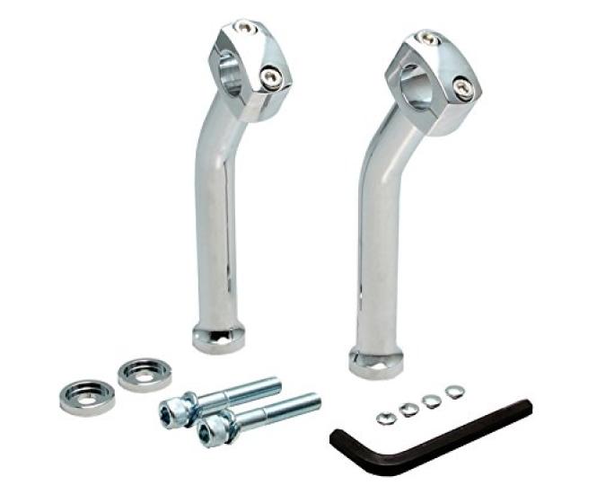 HURRICANE Handlebar Post Riser Post Chrome Plated for Handlebars Drag HB0539 8-inch 1-inch (for Star, etc.)