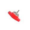 Red Battery Junction Post Bus Bar Power Distribution Block M6 Single Stud For RV