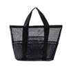 Nylon Hollow Mesh Beach Bag Large Capacity Quick Dry Pouch Single Shoulder Handheld Travel Wash Bag For Beach Travel
