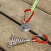 Stainless Steel Deck Anchors Pegs Adjustable Spring Deck Anchors Deck Plank Board Gap Fixing Pegs Outdoor Camping Tent Stakes Hook Tent