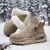 New Winter Boots for Men Waterproof PU Leather Warm Snow Ankle Boots Outdoor Warm Plush Non-slip Work High-top Casual Shoes