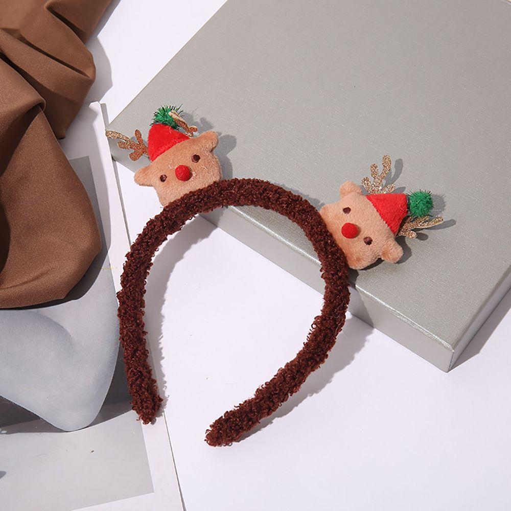 Cloth Snowman Christmas Cartoon Headband Hair Accessories Korean Style Head Hoop Women Hair Band