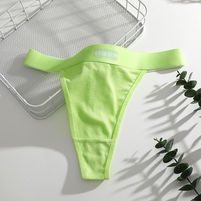FINETOO 1 szt. Darmowe stringi damskie Bezszwowe majtki damskie Seksowna bielizna z niskim stanem Jednolite G-string Oddychające T-back Damska bielizna