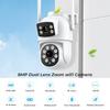 360° Dual-Screen Wireless Binocular Security Camera with Night Vision