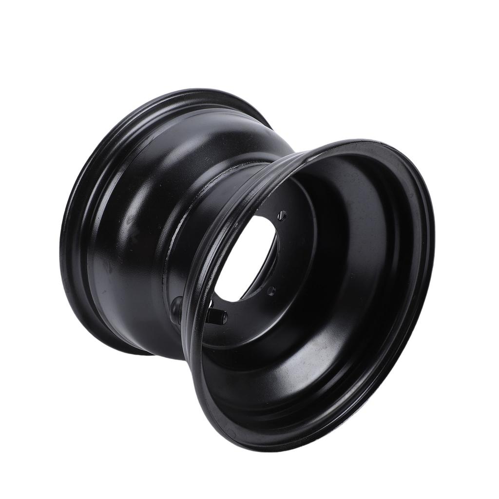 18X9.50 8 ATV Hinterradfelge Schwarze Lackbeschichtung Stahl 4 Löcher 8 Zoll Go-Kart Felge für Quad Dirt Bike Aufsitzmäher
