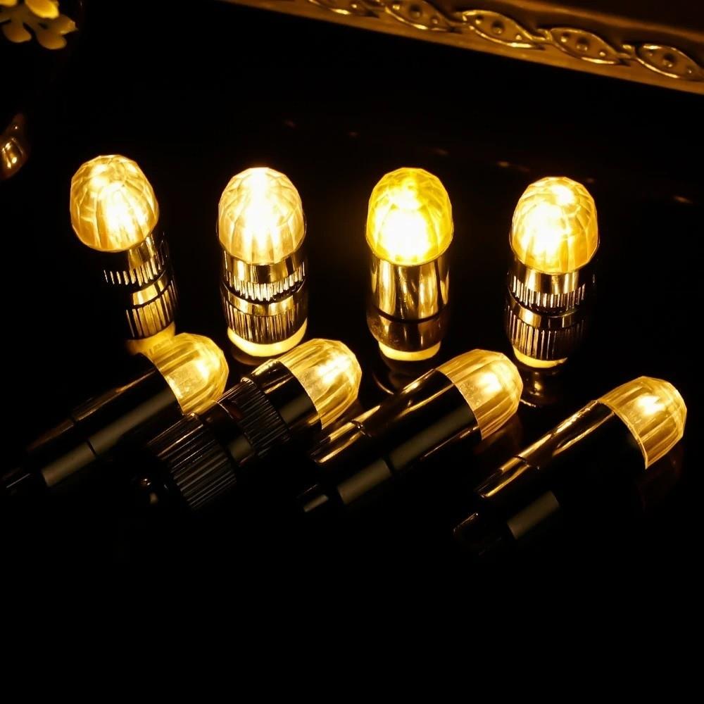 10Pcs Warm White Mini LED Bulb Wedding Party Christmas Decor Battery Operated Waterproof Balloons Light with Hanging Hooks