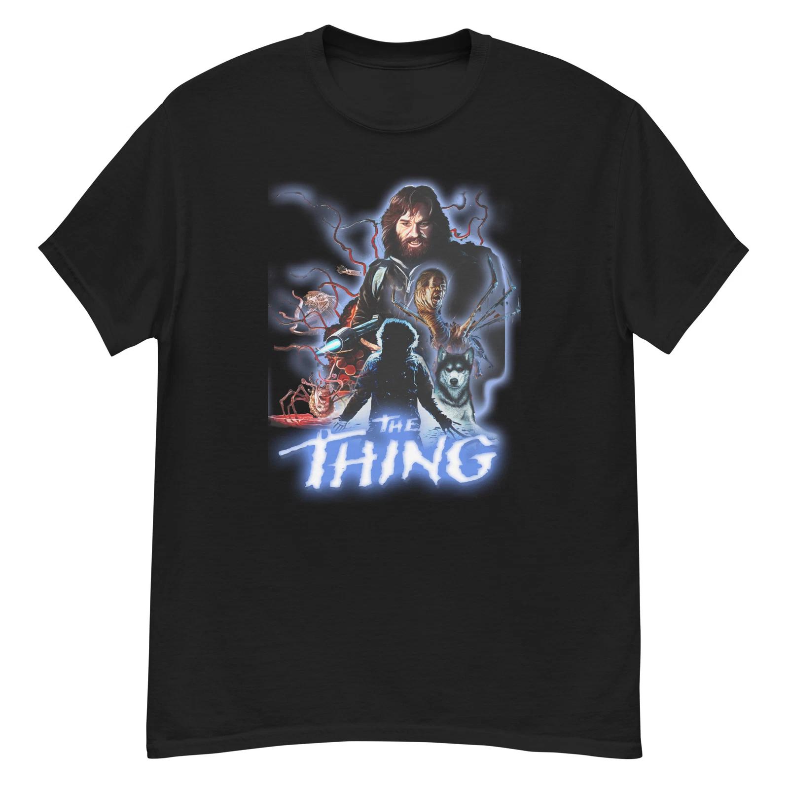 Men s and Women s T-shirts the thing movie tshirt 80s horror tee XXXXL