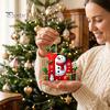 Holiday Party Scene Hanging Supplies 26Pcs Christmas Alphabet Ornament Set, 2D Acrylic A-Z Letters with Custom Xmas Tree Decor Santa Hat Snowman