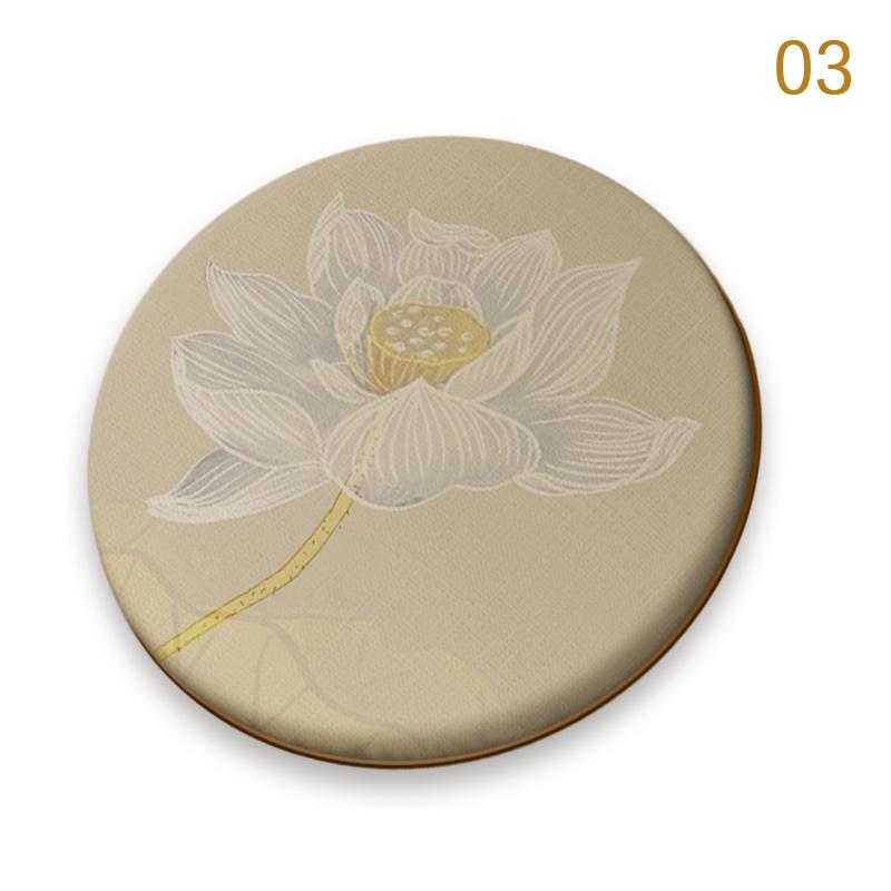 

30/35cm Chinese Style Printed Circular Chair Cushion Tea Ceremony Zen Style Retro Cushion Mat Futon Meditation Worship Seat Pad 30x3cm