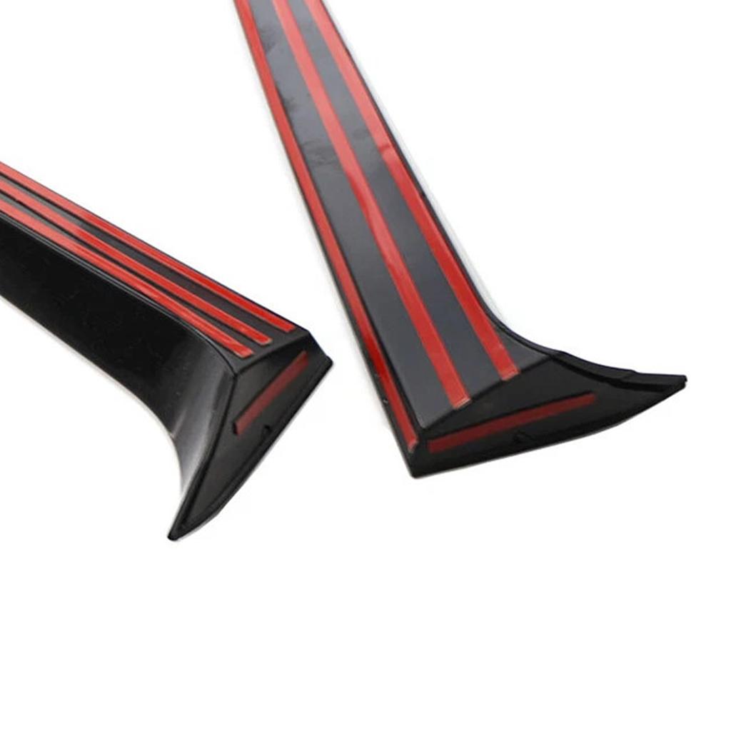 Gloss Black Pair Rear Window Side Wing Spoiler For BMW X3 F25 2011-2017