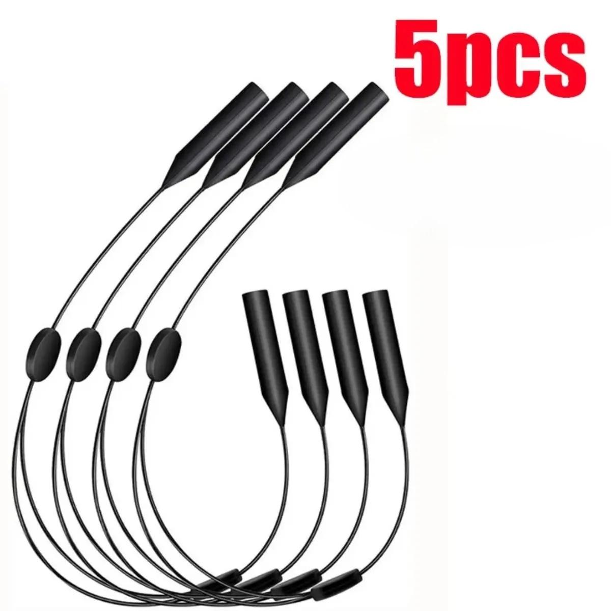 5 шт. Регулируемый противоскользящий держатель для очков Универсальный ремешок-шнурок для очков Спортивные солнцезащитные очки Унисекс Держатель Ремешок-шнурок/\ ;[