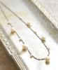 [VINGTAINE] Freshwater Pearl Necklace, Medium Chain, Screw Chain, Simple, Gift for Women, Casual and Cute, C3330-S-