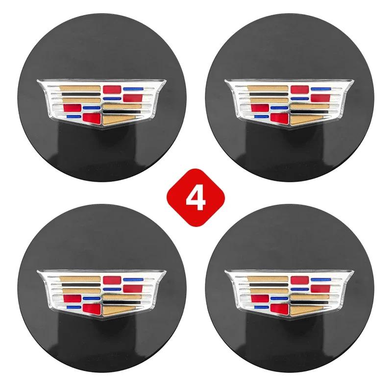AABHT1 4pcs 67mm Car Wheel Center Hub Caps Cover for Cadillac BLS CT4 CT6 CTS SLR SLS SRX XT4 XT5 XT6 XTS Escalade Deville DTS Tiburon