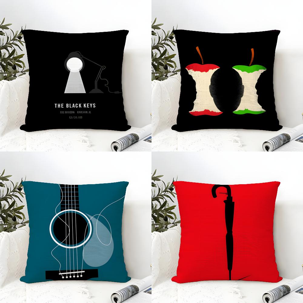 2 Abstract Realistic Musical Note Pattern Pillow Case Home Living Room Decoration Linen Pillowcover Pillow Cases Cushion Cover