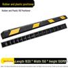 Rubber Wheel Stop: Large Car Reversing Anti-Collision Barrier & Locator