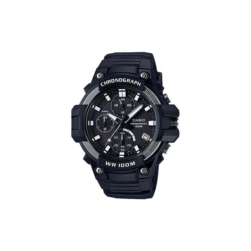 

Casio STANDARD Series Unicorn Fashion Casual Waterproof Quartz Movement Japanese and Korean Men s Watch Black Dial MCW-110H-1A чёрный