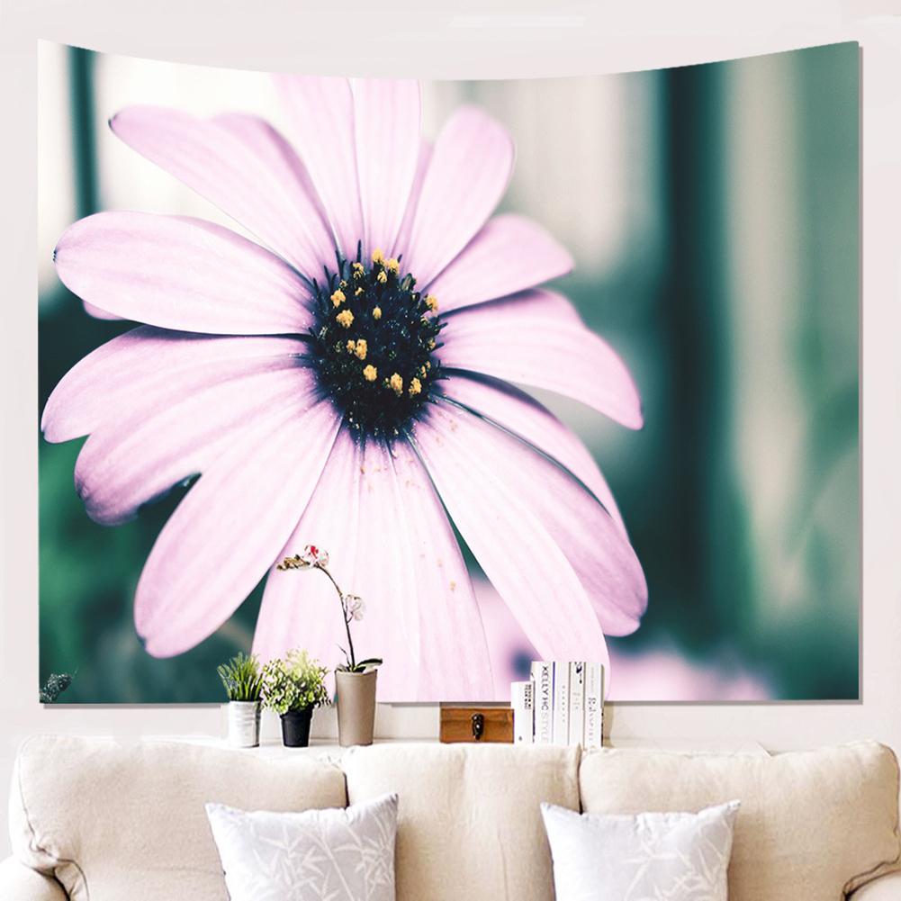 Flowers Tapestry 3d Colorful Plant Printing Background Painting Cloth Wall Fresh Vibrant Living Rooms Decoration Blanket