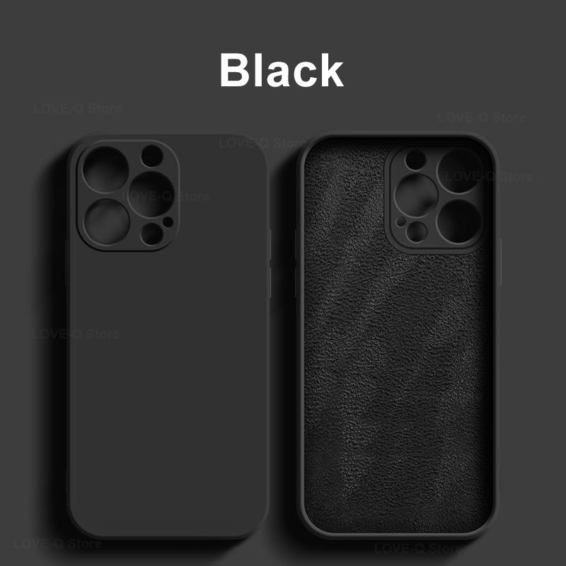 

Для жидкого силиконового чехла для телефона Apple iPhone 16 15 14 Plus 13 12 11 Pro Max Чехлы для iPhone 16 Pro Max Противоударный чехол For iPhone 15 Pro