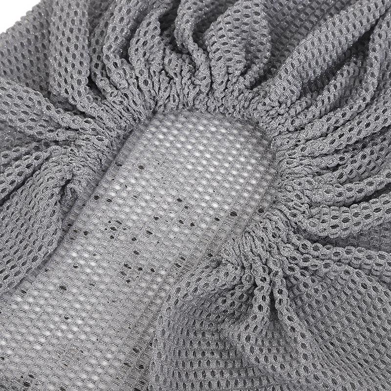 1pc Breathable Mesh Diamonds Turban Hat Elastic Women Summer Lace Head Cover Cap Muslim Headscarf Bonnet Lady Hair Loss Hat