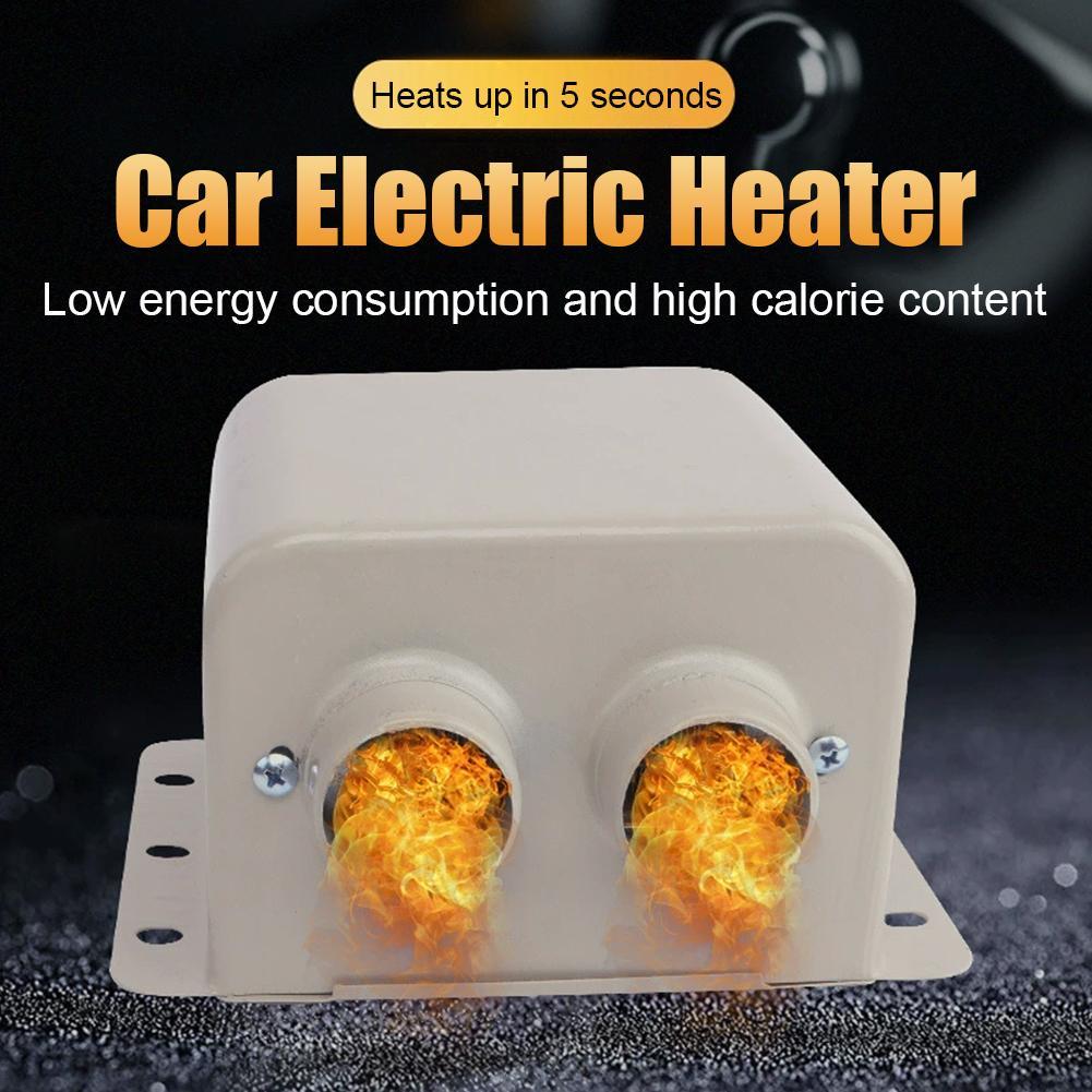 Car Heater 12V/24V Car Vehicle Fan Heater Winter Windshield Defroster Demister Warmer Demister Window Truck Interior E7M3