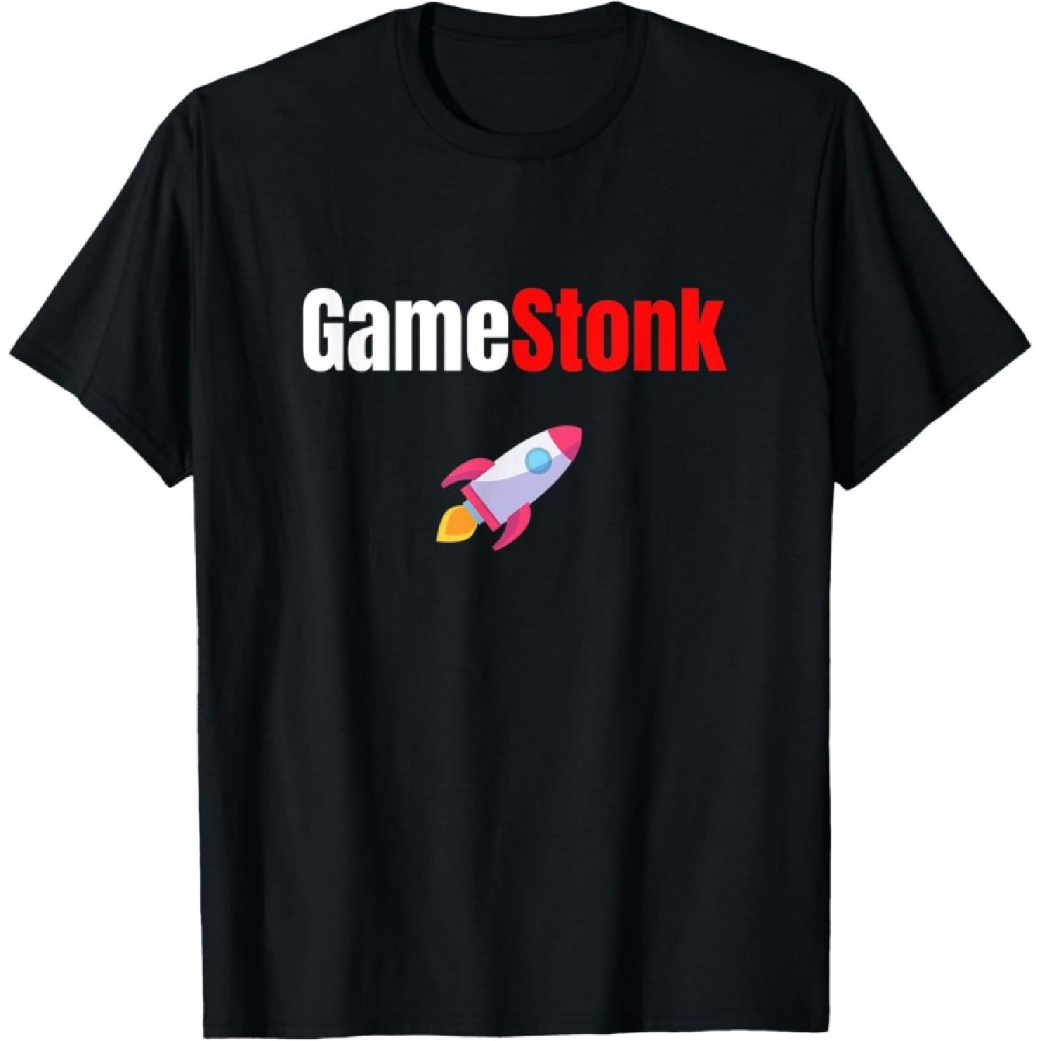 Anonymous Architects Apparel - Gamestonk - Фондовый рынок - Не Остановиться Game Stonk GME Ракета Футболка XXXXXL чёрный