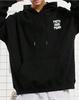 Men's Letter Print Hooded Sweatshirt with Velvet, Warm Casual Autumn/Winter Hoodie Jacket
