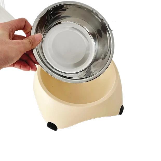 Stainless Steel Pet Bowl (0.74L) - Anti-Spill Design, Supports Cervical Health