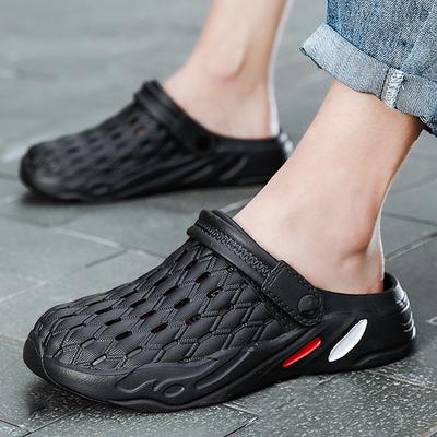 Nowe modne, wydrążone, oddychające kapcie Letnie buty plażowe Kapcie dla mężczyzn Sandały na zewnątrz/wewnętrzne