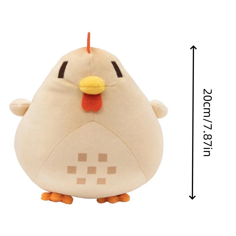 Plush Chicken Plush Toy Cartoon Chicken Play Game Toy Soft Animal Chicken Pillow for Kids Accompany Toy Room Decor