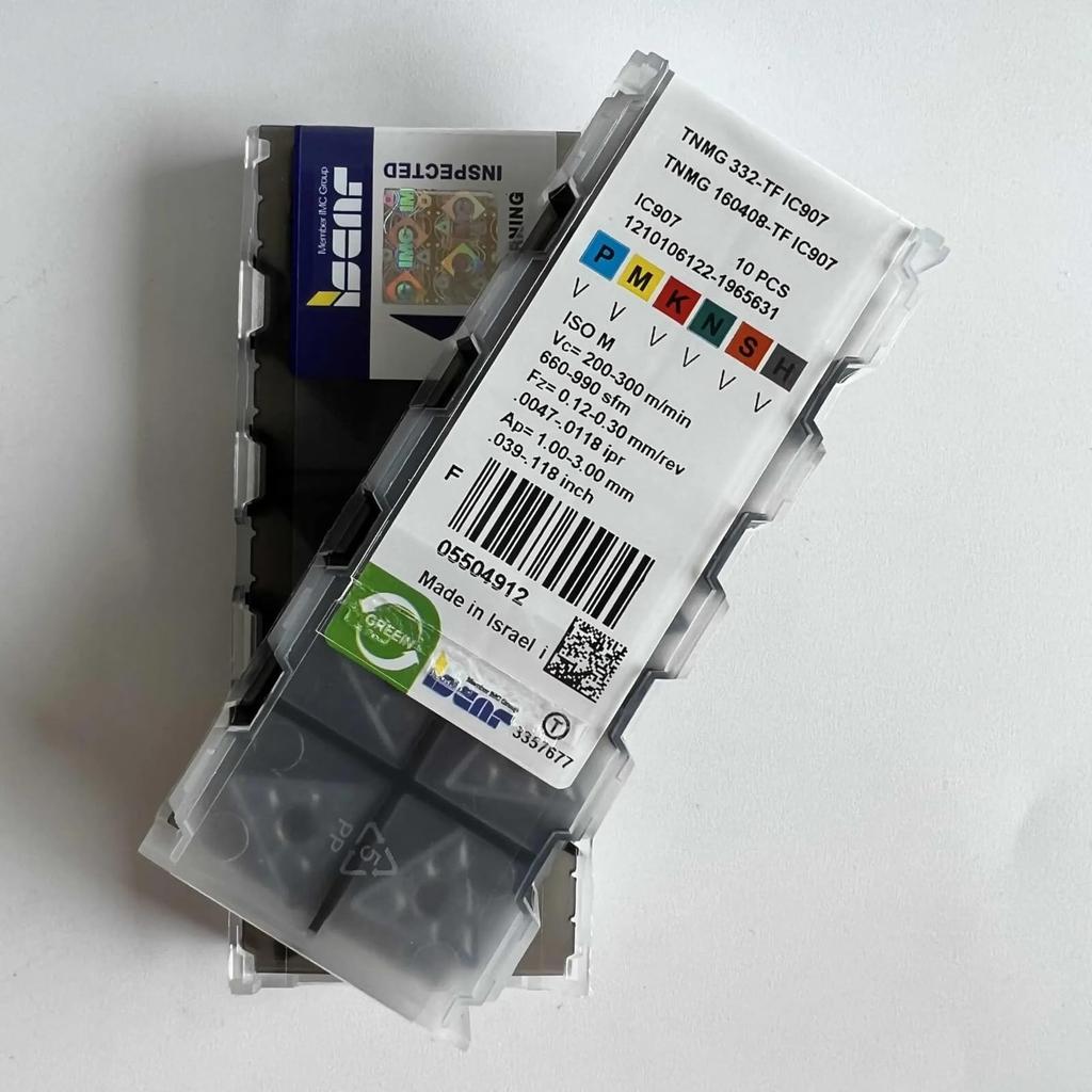 ISCAR / TNMG160408-TF IC907 /Industrial indexable Carbide Inserts 10 PCS