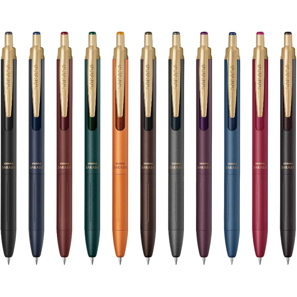 Zebra Gel Ballpoint Pen Sarasa Grand 0.5mm 11 Color Set P-JJ57-11CN-AZ