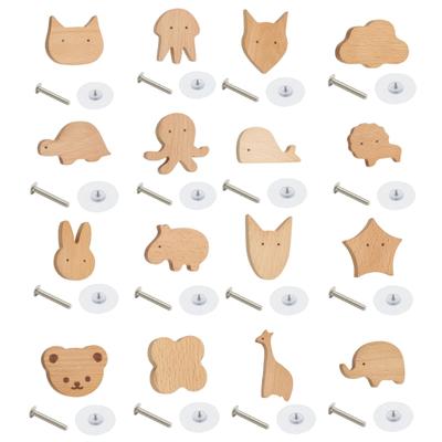 Holz Schubladengriff Niedliche Tierdesigns Möbelknauf für Kindermöbel
