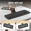 Keyboard Tray under Desk Adjustable Height, Height and Angle Adjustable under Desk Keyboard Tray Slide out, Large 25x9.8 inch Keyboard Holder under