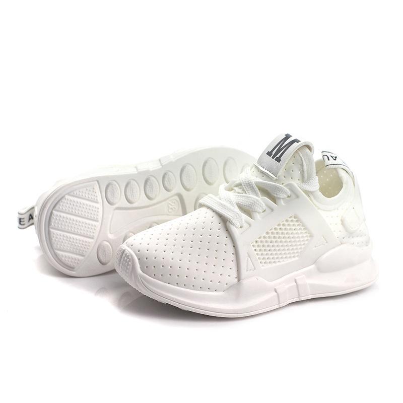 New Kids Boy Girl Fashion Shoes With Breathable Mesh Material And Non-slip Rubber Sole
