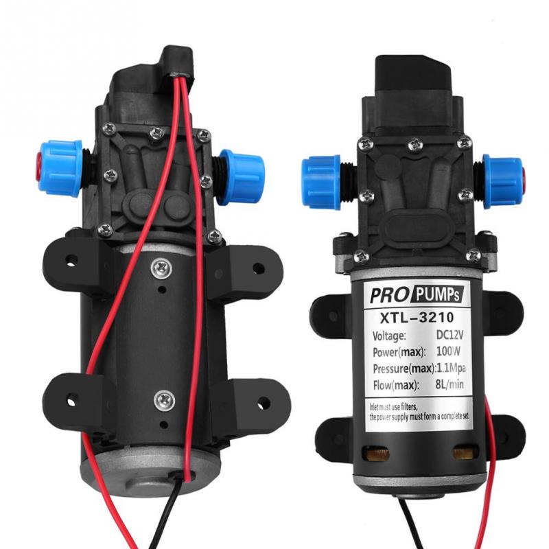Delaman 12V DC Self-Priming Water Pump High Pressure 116Psi Self-Priming Caravan for Camper Marine Boat Lawn 12 Volt Diaphragm Pump