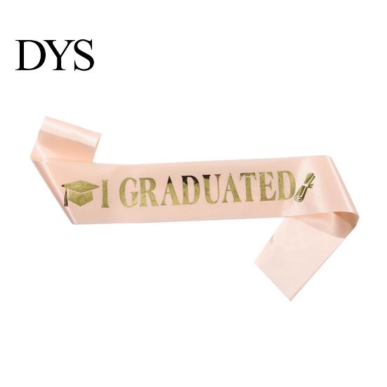 Graduation Ceremony Sash Class of 2026 Grad Honor I Adjustable Graduated Satin for Congrats Graduates Party Supplies Customizable Length