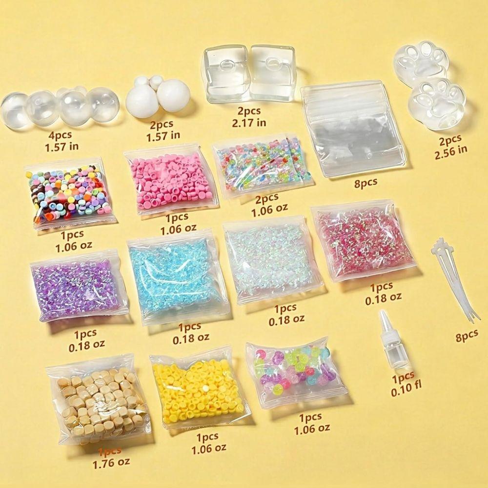 1 Set TPR Empty Ball Skin Clear Refillable Ball Shell Fun Fidget Ball Toy Stress Relief