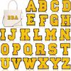 Xiao Tian Coloré 7cm Chenille A-Z Alphabet Patch en Tissu Brodé pour Sacs