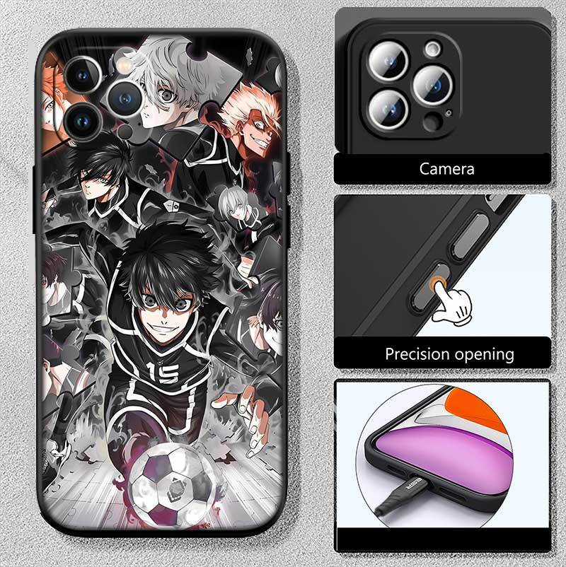 Football Blue Lock Phone Case for Redmi Note 12 12S 12C 13 13C 13R 14 14S 14R 14C 11A 13X A3 A3X A4 A5 Pro Max Plus