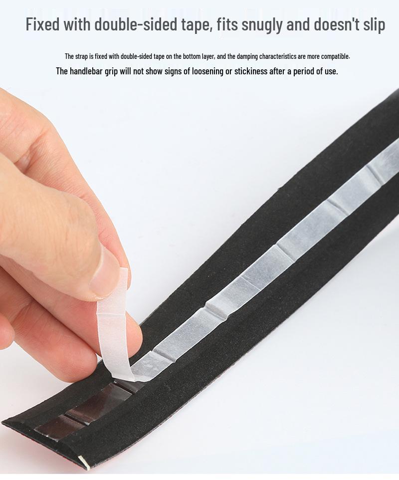 Bandă de ghidon anti-alunecare cu absorbție a șocurilor: Înveliș confortabil, rezistent la uzură, respirabil din silicon pentru biciclete de șosea și cu pinion fix