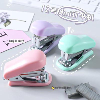 Macaron Color No. 12 Mini Stapler: Cute, Portable, Labor-Saving Student and Office Stationery