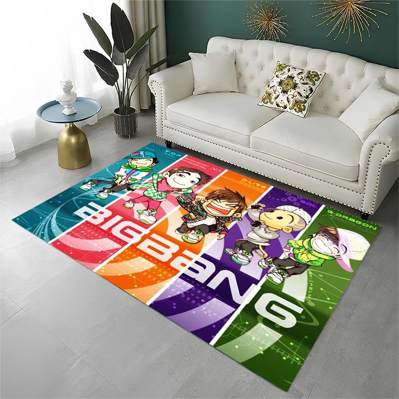 Kpop Bigbang G Dragon Music Star Carpet Rug for Playroom Bedroom Living Room Sofa Home Decor,kid Area Rug Non-slip Floor Mat