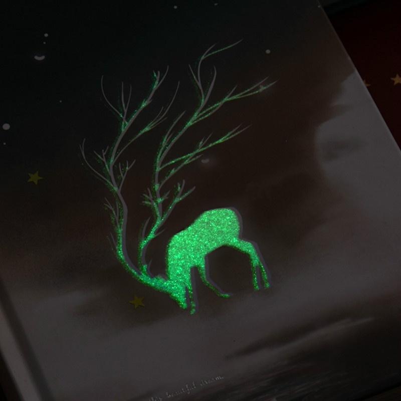 Starry Night Light Hand Book Simple Wind Color Page Hand-painted Hand Notebook Notebook Girl Notebook