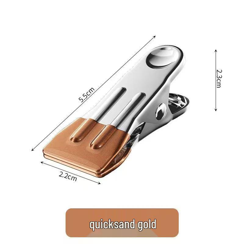 Rustproof Stainless Steel Non-Marking Sock Clips for Dorm & Household Drying.