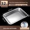 304 Stainless Steel Rectangular Serving Tray