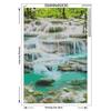 Broderi Naturlig Stream Fisk Naturbilde Full Runde Rhinestone Diamond Maleri Cross Stich