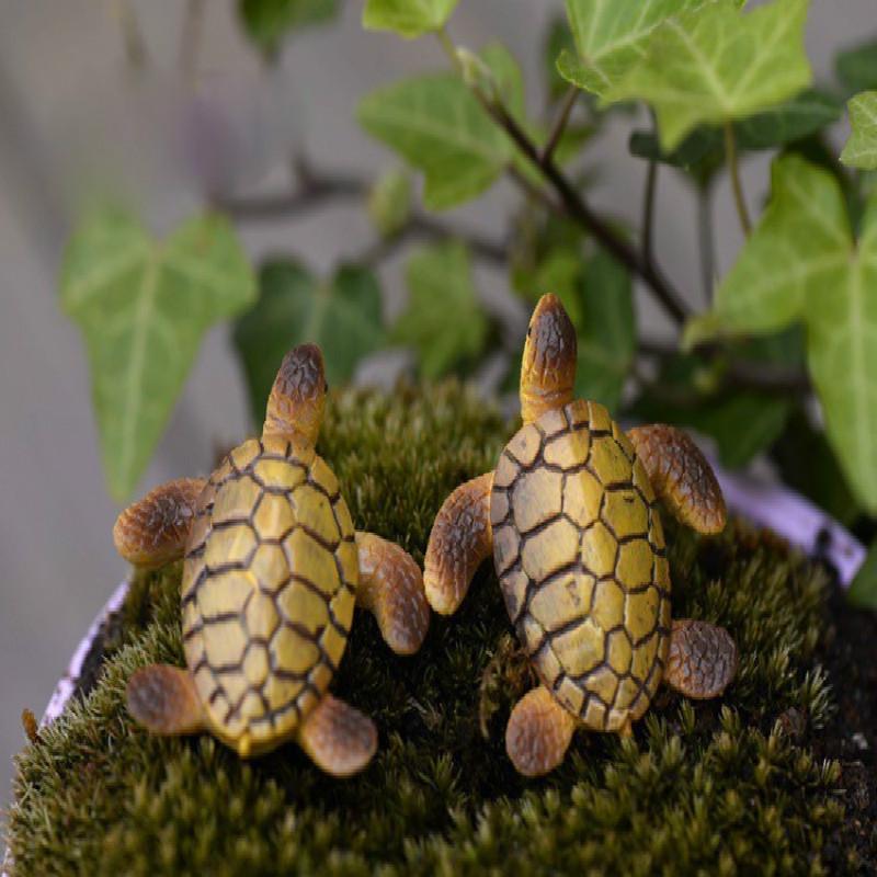 Sea Turtles Miniature Fairy Garden Home Houses Decoration Mini Craft Micro Landscaping Decor DIY