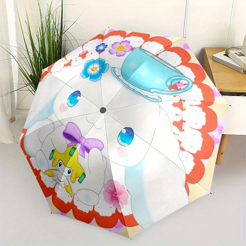 

Cinnamoroll,Tea Cup Automatic Umbrella-Foldable, Durable 8-Bone Design, Compact and Stylish, Great for Camping, Halloween, Christmas, Mother