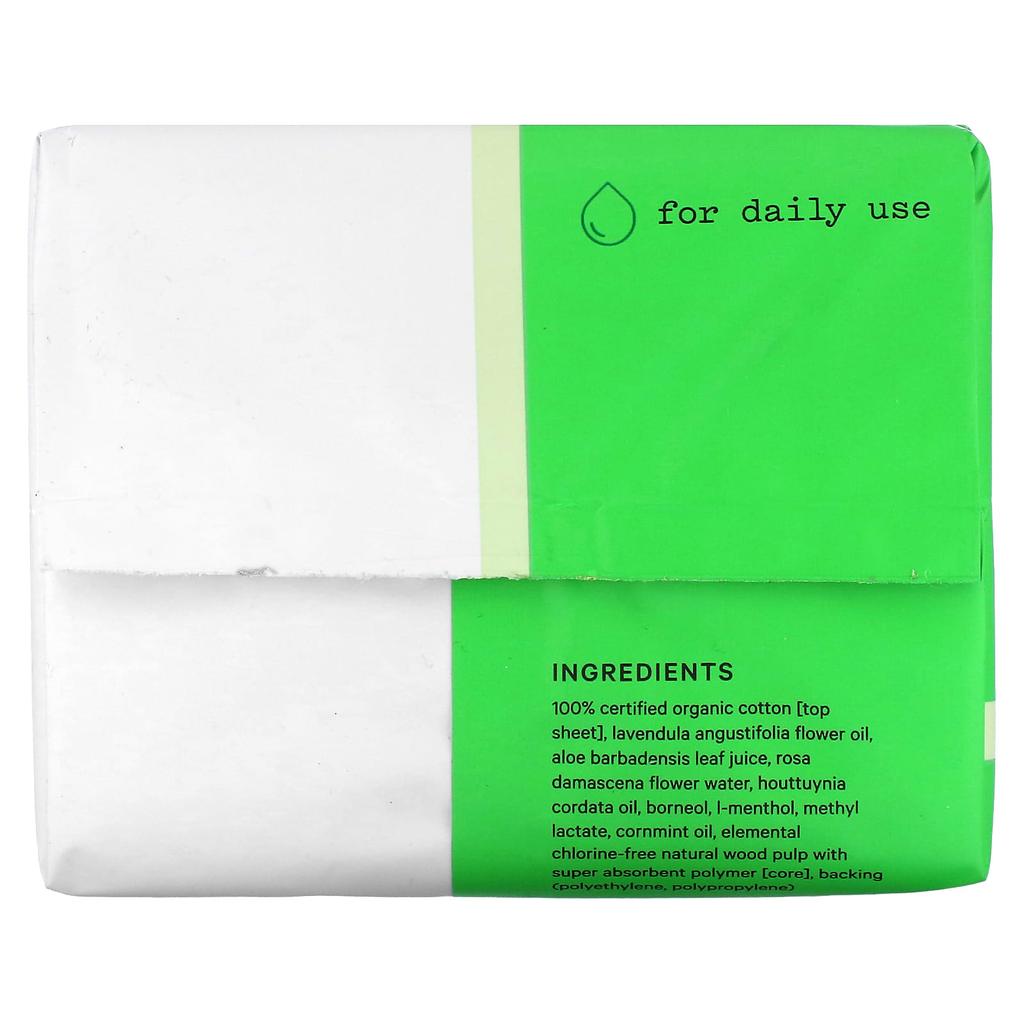 The Honey Pot Company 100% Organic Cotton Cover, Heavy Flow Liner, 20 Count